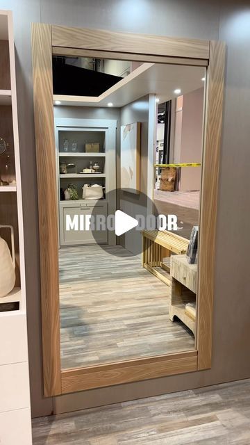 Murphy Door on Instagram: "We got options 💁‍♂️ #mirrordoor #murphydoor #mirror #hiddendoor" Mirror On Hinges, Hidden Room Behind Mirror, Murphy Door Mirror, Diy Mirror Door, Hidden Door Mirror, Hidden Mirror Door, Diy Murphy Door, Bedframe Diy, Murphy Door