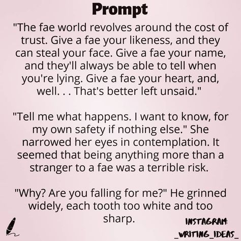 Fantasy Writing Prompts Fae, Fairy Writing Prompts, Fae Prompts, Fae Rules, Fae Writing Prompts, Fae Stories, Fairytale Writing Prompts, Witch Writing Prompts, Fae Lore Tumblr