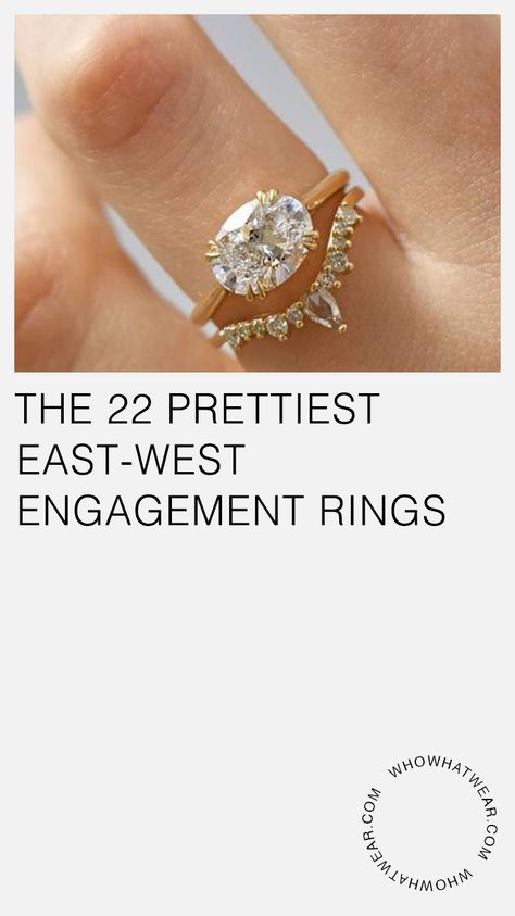 The prettiest east-west engagement rings