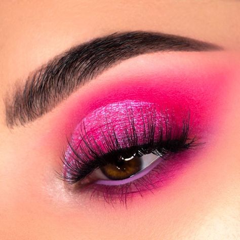 Kristina Webb, Eyeshadow Colors, Bright Eyeshadow, Rainbow Road, Pink Eye Makeup, Barbie Makeup, Valentines Makeup, Eye Makeup Designs, Colorful Eye Makeup