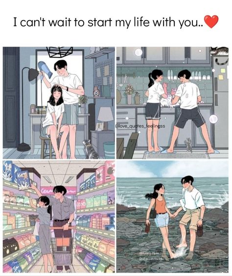 Couple Picture With Quotes, Waiting For Her Pictures, Cute Anime Couple Comics, Quotes For Waiting For Someone, Love Goals Quotes, Cute Fanart Couple, Cute Romantic Pics, Relationship Quotes Wallpaper, Cute Wallpapers Couple