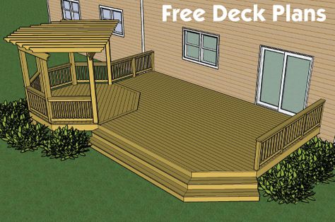 Deck Designs And Plans | Decks.com | free plans builders designs composite decking photos ... Free Deck Plans, Deck Building, Patio Deck Designs, Wooden Deck, Deck Designs Backyard, Deck Designs, Deck Plans, Casa Exterior, Have Inspiration