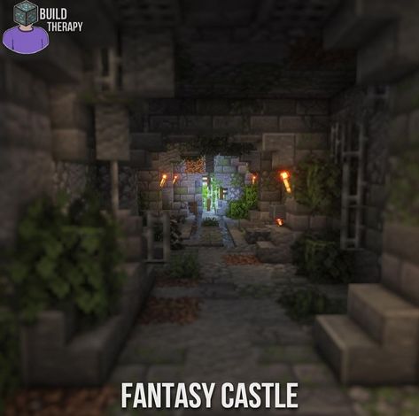 Minecraft Medieval Dungeon, Minecraft Dungeon Build, Minecraft Dungeon Ideas, Minecraft Dungeon, Minecraft Portal, Minecraft Castle Designs, Minecraft Underground, Minecraft House Plans, Minecraft Drawings