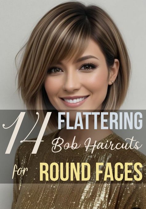 Not all hairstyles suit every face shape, and women with round faces have plenty of options to choose from based on their hair length and texture. When selecting a bob haircut for a round face, it’s important to choose wisely, as not every bob will be flattering. For Round Faces Hairstyles, Hair Ideas For Round Face Shape, Best Hair Length For Face Shape, Face Haircuts Round, Best Bob For Round Face, Hair Styles For Round Face Shape, Hairstyles For Face Shapes, Bob Haircut Round Face, Bob Round Face