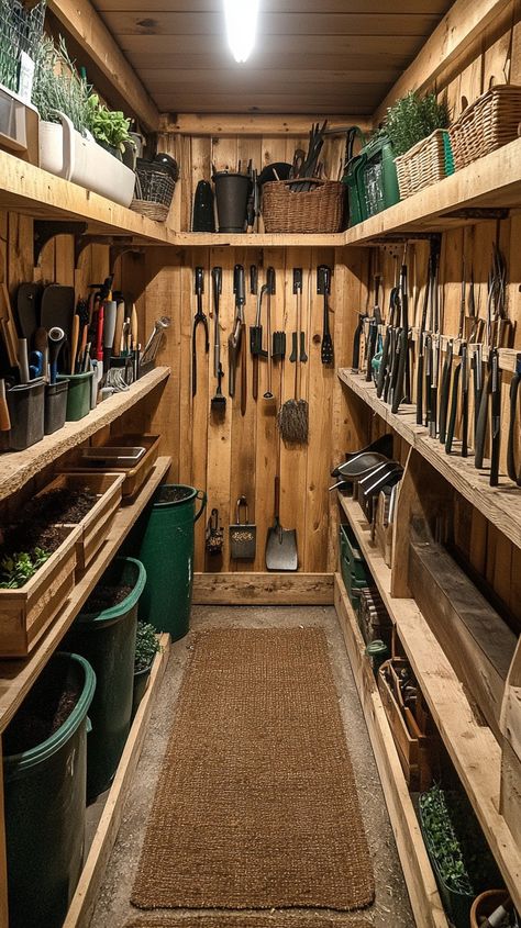 "Organized garden shed: A well-organized garden shed filled with various #gardening and #outdoor #maintenance for #gardendecor and #toolorganization. #artificialintelligence ⬇️ Download and 📝 Prompt 👉 https://stockcake.com/i/organized-garden-shed_1350506_690919" Garden Shed Layout, Metal Garden Shed Makeover, Garden Shed Storage Ideas, Garden Shed Organization, Potting Shed Organization, Small Garden Tool Shed, Garden Tool Organization, Shed Makeover, Shed Organization