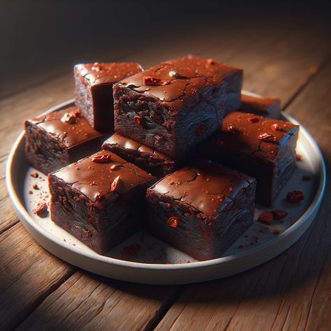 Cooking up Joy - Made with love: Chocolate Chili Brownies: A Spicy Twist on a Class... Chocolate In Chili, Chili Recipe Chocolate, Chocolate Chili Cookie, Chili Chocolate Brownies, Chilli Chocolate, Chili Chocolate, Chocolate Chili, Spicy Chili, Love Chocolate