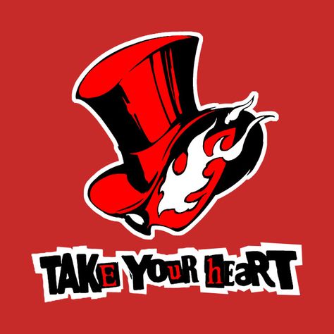 Take Your Heart Persona 5, Persona 5 Tattoo, Take Your Heart, 5 Tattoo, Phantom Thieves, Deadpool Art, Persona 5 Anime, Ren Amamiya, Persona 5 Joker