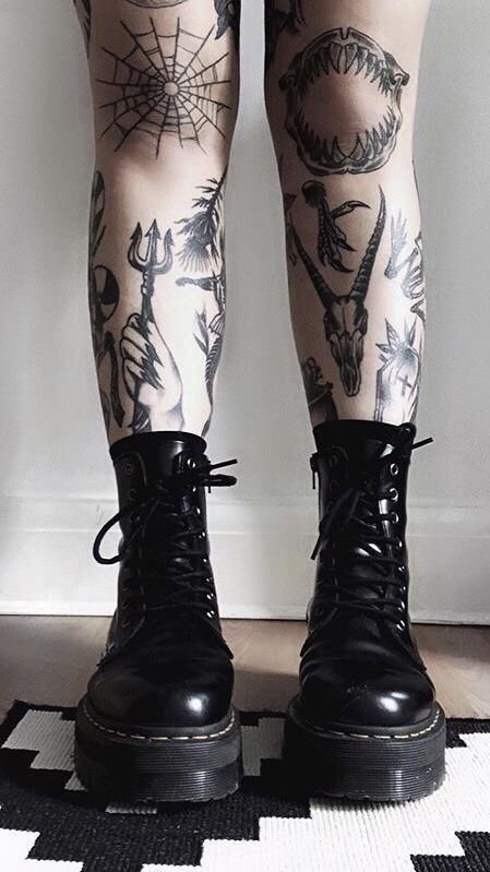 #tattoo #tattoos #inked #tattooart #tattooed #tattooideas #tattoodesign #tattooinspiration #tattoosleeve #tattooflash #inkedgirls #tattooedwomen  #InkLaughs  #TattooFails Gothic Tattoos, Abstract Tattoo Ideas, Spooky Tattoos, Leg Tattoos Women, Gothic Tattoo, We Are All Connected, Knee Tattoo, Cartoon Tattoos, Aesthetic Tattoo