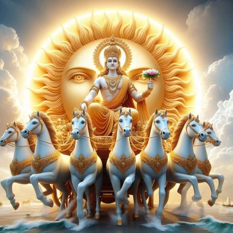 Lord Surya Bhagavan Images, 7 Horses Running Painting Vastu Wallpaper, Surya Bhagavan, Lord Surya, Horse Canvas Painting, Pictures Of Shiva, Lord Photo, Shri Ram Photo, Horse Wallpaper