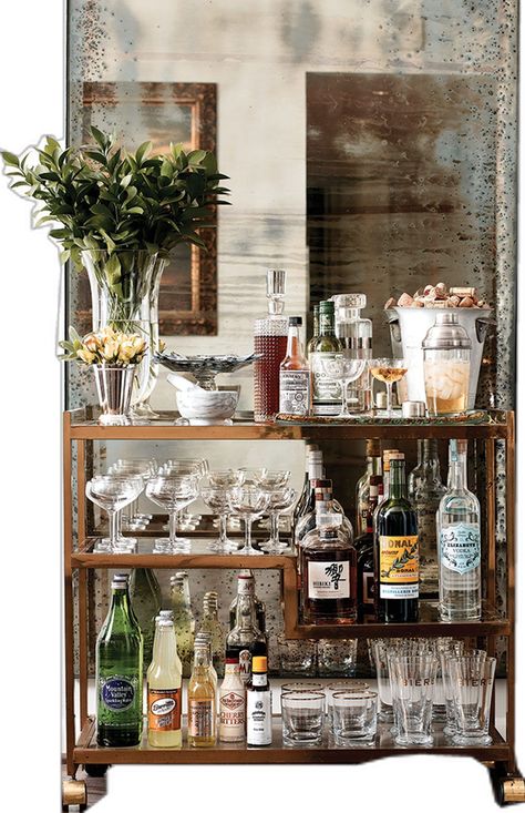 Bar Cart Styling Apartments, Ikea Vittsjo Desk, Vittsjo Desk, Vintage Bar Cart Styling, Bar Cart Inspo, Ikea Vittsjo, Whiskey Room, Home Cocktail Bar, Vanity Bar