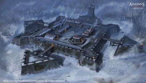 ArtStation - New York Outskirts / Fort Concept, Eddie Bennun Castle Layout, Star Fort, Base Building, Fantasy Concept, Rpg Map, Landscape Concept, Fantasy City, Fantasy Castle, Fantasy Places