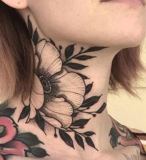 Traditional Neck Tattoo, Tattoos Inspo, Tattoo People, School Tattoo, Old School Tattoo, Tattoo Inspo, Tattoo Styles, Neck Tattoo, Makeup Art