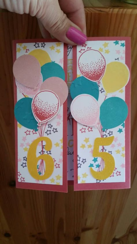 Balloon celebration stamp'in up. My Mom's 65th Birthday card 65th Birthday Card Ideas, 65th Birthday Cards For Women, 65 Birthday Card, 65th Birthday Cards For Women Handmade, Birthday Card 60 Years, 65 Birthday Cards Handmade, 70th Birthday Cards For Women Handmade, Birthday Card 50 Years, Diy 60th Birthday Card