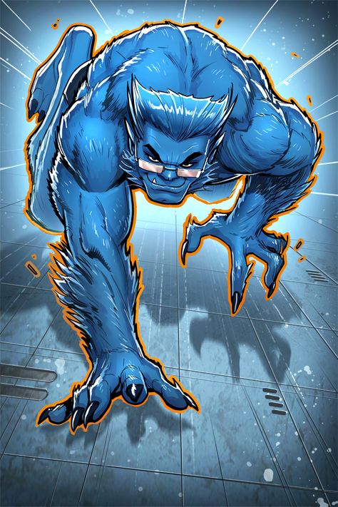 Beast Xmen, David Nakayama, Rogue Comics, Hank Mccoy, Beast Marvel, X Men Funny, Marvel Wolverine, Man Beast, Wolverine Marvel