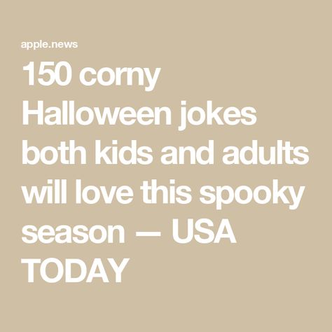 150 corny Halloween jokes both kids and adults will love this spooky season — USA TODAY Corny Halloween Jokes, The Skeleton Dance, Halloween Jokes, Skeleton Dance, The Skeleton, Usa Today, Spooky Season, Halloween Party, Skeleton