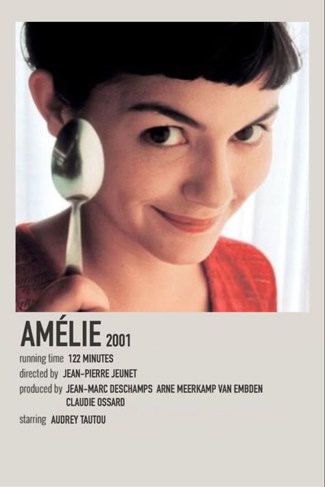 Amalie Movie, Aesthetic Film Posters, Aesthetic Movie Posters Polaroid, Alternative Movie Posters Polaroid, Poloriod Movie Poster, Minimal Polaroid Movie Posters, Amelie Poster, Amelie Polaroid Poster, Amelie Movie Poster