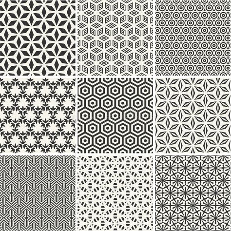 Seamless hexagons backgrounds set stock illustration Japanese Ornament, Ornament Vector, Graph Paper Drawings, Patterned Background, Free Seo Tools, Hexagon Pattern, Set Patterns, Vector Art Illustration, Paper Drawing