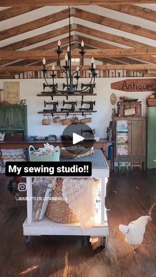 Sewing She Shed, Sarah Chitwood, Craft Shed Ideas, Sewing Shed, Landscape Accessories, Craft Shed, Studio Build, Living Simply, Tiny House Inspiration