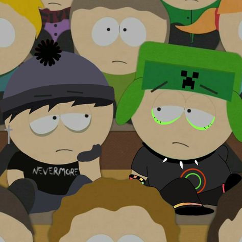 edited by me Scene Kyle, Kyle South Park, Scene Goth, Kenny South Park, Style South Park, South Park Memes, Kyle Broflovski, South Park Funny, Emo Art