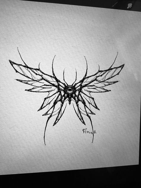 Bat Butterfly Tattoo, Butterfly With Eyes On Wings Tattoo, Abstract Spider Tattoo, Spider Cybersigilism Tattoo, Spider And Butterfly Tattoo, Cybersigilism Neck Tattoo, Spider Butterfly Tattoo, Cybersigilism Butterfly, Cybersigilism Tramp Stamp