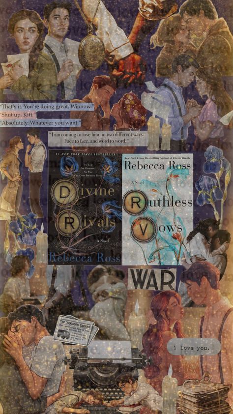 #divinerivals #ruthlessvows #duology #rebeccaross #love #enemiestolovers #books #booklist #fyp Ruthless Vows, Divine Rivals, Book Fanart, Simple Wallpapers, Pretty Lyrics, Book Aesthetic, Book Lists, Bestselling Author, Love Him