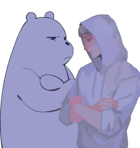 We Bare Bears Human, Ice Bear We Bare Bears, Cartoon Characters As Humans, We Bare Bears Wallpapers, Anime Vs Cartoon, Cartoon As Anime, Anime Version, We Bare Bears, Bare Bears