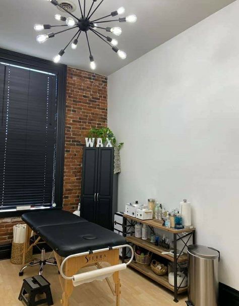 Wax Cart Setup, Wax Room Setup, Bar Room Decor, Wax Center, Waxing Room, Esthetician Room Decor, Esthetics Room, Esthetician Room, Spa Decor