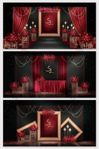 House Front Wall Design, Wedding Invitation Trends, Front Wall Design, Red Wedding Theme, Wedding Stage Design, Gold Wedding Theme, Modern Minimalist Wedding, Exterior Wall Design, Wedding Stage Decorations