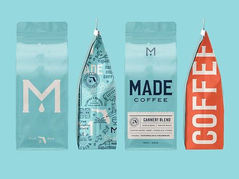 Coffee Bag Design, Logo Packaging Design, Coffee Label, Coffee Bags, Creative Coffee, Coffee Logo, Tea Packaging, Food Packaging Design, Coffee Packaging