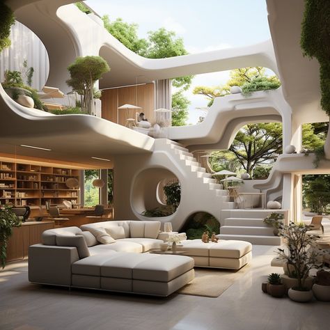 Ai architecture & interior design 🏡 (@aidesignbydorna) • Instagram photos and videos Organic Interior Design, Healing Motivation, Healing Space, Organic Architecture, Organic Design, Architecture Interior, Interior Architecture Design, Modern Architecture, The Journey