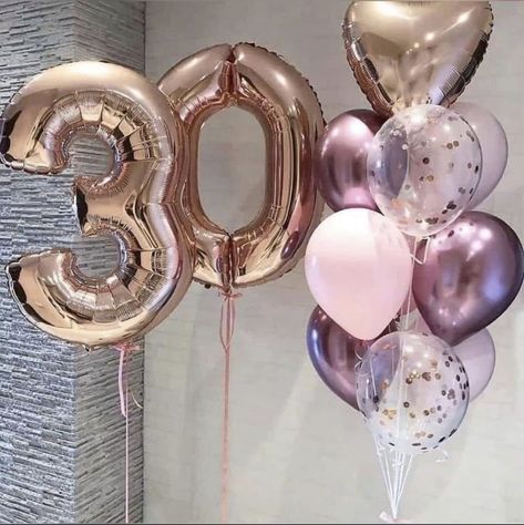 30 Birthday Balloon Ideas, Hello 30 Birthday Turning 30, 30 Birthday Ideas For Women Turning 30, 30th Balloons, Hello 30 Birthday, 30th Birthday Balloons, 30th Birthday Ideas For Women, Surprise Birthday Decorations, 30 Balloons