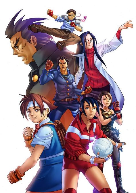 Rival Schools poster Rival Schools, Capcom Street Fighter, Street Fighter Alpha, Game House, School Collection, School Posters, Inspirational Art, Superhero Comic, Street Fighter