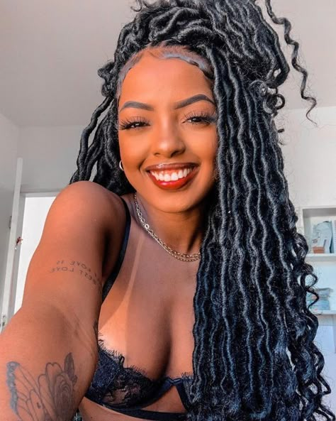 Braids Hairstyles 2023, Box Dreads, Afro Hair Inspiration, Afro Braids, Braid Inspiration, Faux Locs Hairstyles, Pretty Braided Hairstyles, African Braids Hairstyles, Google Lens