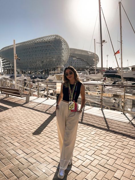 Austin Gp Outfits, Monaco Gp Outfits, Ferrari World Outfit, F1 Wag Fashion, Ferrari World Abu Dhabi Outfit, Austin Grand Prix Outfit, Monaco Grand Prix Outfit, F1 Grand Prix Outfits Women, F1 Paddock Outfit