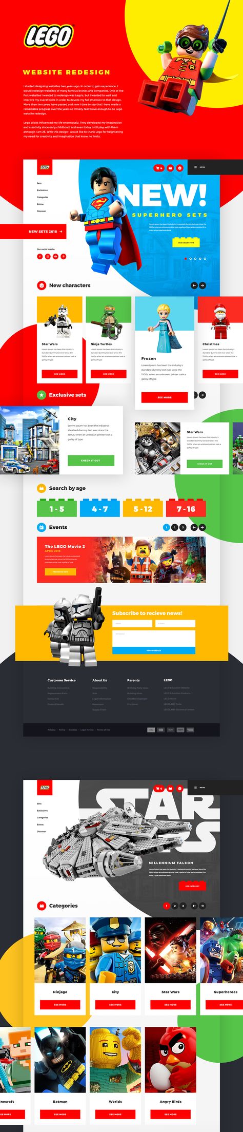 Linktree Ideas, Lego Banner, Lego Exhibition, Lego Website, Cartoon Website, Website Banner Design, Web Mockup, Ux Inspiration, Kids Pages