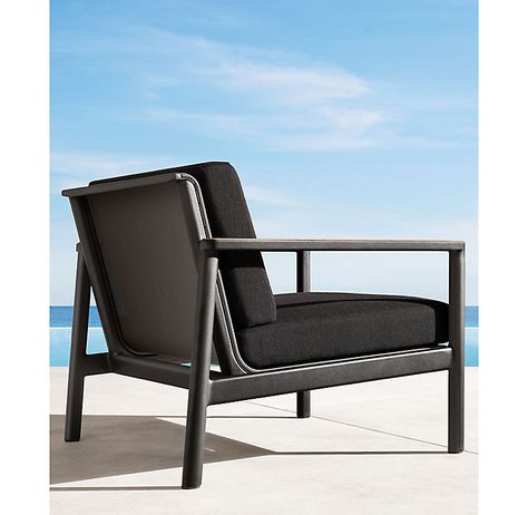 Marino Aluminum Lounge Chair Rh Outdoor, Outdoor Fire Pit Seating, Ocean Master, Weathered Teak, Fire Pit Seating, Digital Publication, Modern Outdoor Furniture, Ottoman Sofa, Health Club