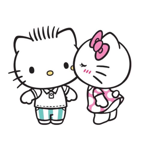 Hello Kitty Kissing Daniel, Hello Kitty Kissing, Hello Kitty Animated, Kitty Gif, Hello Kitty Wedding, Anna Sophia, Creative Writing Lesson, Kitty Theme, Kitty Kisses