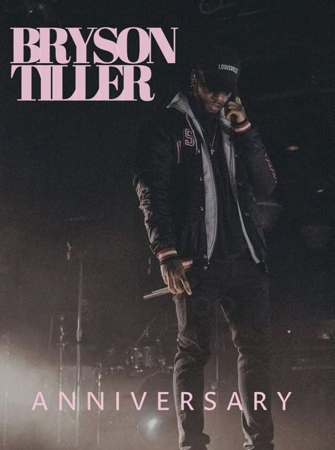 made by me! Bryson Tiller Anniversary Album Poster Bryson Tiller Poster, Hoco Poster Ideas, Bryson Tiller Wallpaper, Canvas Bed, Poster Anniversary, Anniversary Poster, Printable Wall Collage, Music Poster Ideas, Bryson Tiller