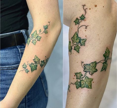 Ivy Tattoo, Earthy Tattoos, Green Tattoos, Wrap Tattoo, Funky Tattoos, Vine Tattoos, Different Tattoos, Dream Tattoos, Dope Tattoos