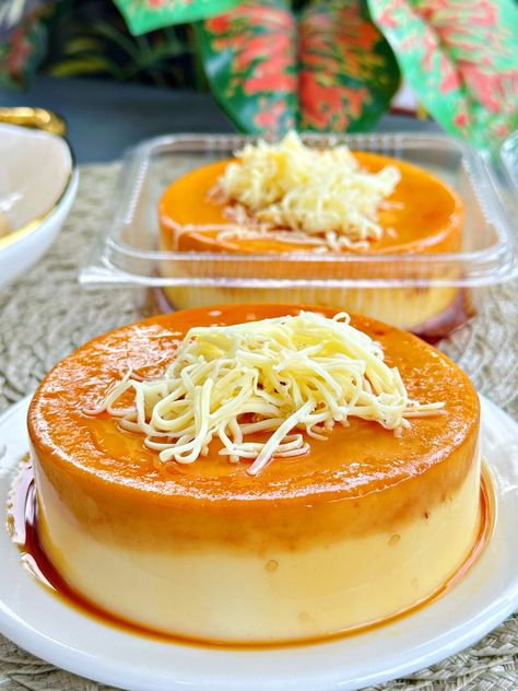 Leche Flan Cake, Sunshine In The Rain, Heart Building, Flan Cake, Filipino Dessert, Filipino Foods, Filipino Desserts, Filipino Food, Filipino Recipes