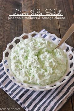 Elvis Recipes, 7 Up Salad, Lime Jello Salad, Sweet Cream Pie, Jello With Cool Whip, Sweet Salads, Lime Jello Salads, Cottage Cheese Salad, Jello Desserts