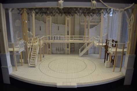 12 Fascinating Facts About Hamilton's Set Platform Set Design, Model Box Set Design, Fame Musical, Set Design Model, Moving To Chicago, Theater Design, Drama Teacher, Miniature Set, Stage Set Design