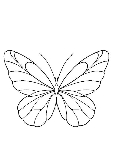 Butterfly Drawing Template, Simple Butterfly Drawing Outline, Butterfly Outline Printable, Butterfly Drawing Outline, Easy Butterfly Drawing, Teacup Tattoo, Butterfly Transformation, Unique Wrist Tattoos, Bag Drawing