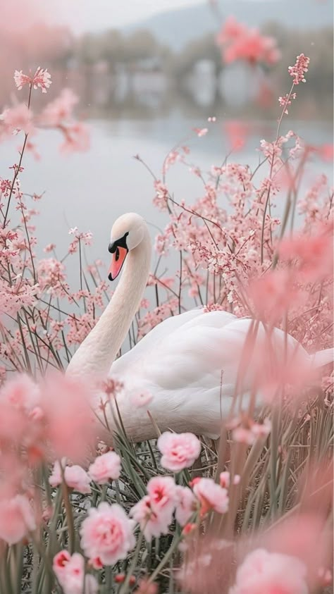 aesthetic cute wallpapers 4k lockscreen of pink swan – lifeadorable Pink Swan Aesthetic, Pink Aesthetic Wallpaper Lockscreen, Image St Valentin, Swan Aesthetic, Swan Pictures, Swan Wallpaper, Pink Swan, Aesthetic Funny, Beautiful Swan