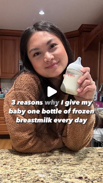 jennifer chang on Instagram: "While I primarily feed my baby by nursing, there’s a few reasons why we stick to one bottle a day (or more) of milk from my freezer stash:

1) Giving a bottle means dad or another caregiver can have some bonding time with baby! It’s been extra cute since baby has started attempting to hold the bottle by themselves. Plus, it means I can go places without baby for more than 2 hours at a time.

2) Did you know some babies can develop a strong preference for nursing or bottles? While nursing has been amazing during maternity leave, I face the reality of needing to send baby to daycare soon. Bottle refusal can be extremely challenging, so practicing drinking from a bottle daily ensures baby can thrive at daycare!

3) I have high lipase milk, which means after my mi Nursing Bottle, Newborn Feeding, Maternity Leave, Nursing Mom, Baby Hacks, Breast Milk, Caregiver, Baby Bottles, Baby Feeding