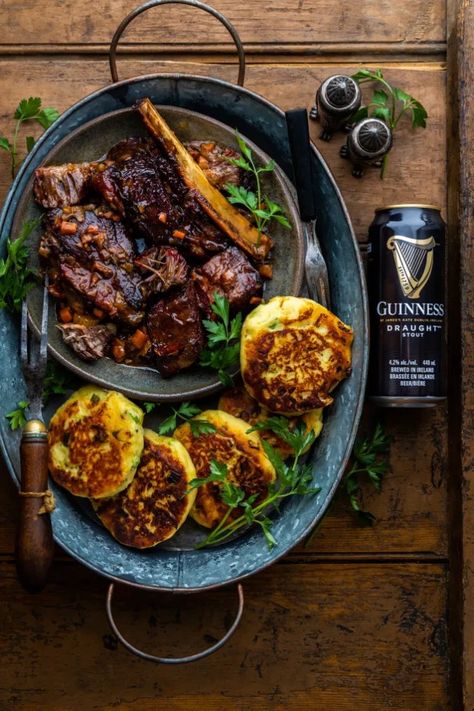 Guinness Braised Short Ribs, Dennis Prescott, Beef Short Rib Recipes, Guinness Draught, Irish Cuisine, Short Ribs Recipe, Kitchen Smells, Braised Short Ribs, St Pats