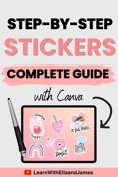 how to make digital stickers, digital stickers tutorial,digital stickers goodnotes, digital stickers free, stickers Create Stickers In Canva, Making Stickers In Canva, How To Make Stickers With Canva, How To Create Digital Planner With Canva, How To Create Stickers In Canva, How To Design Stickers In Canva, How To Create Digital Stickers, Canva Digital Art, How To Create Stickers