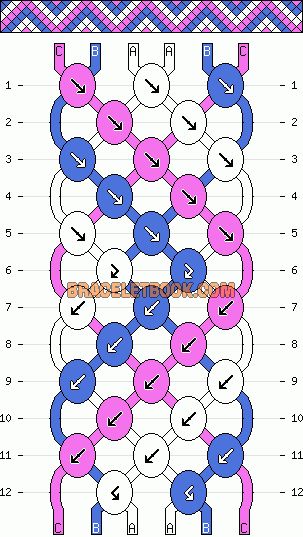 Normal Pattern #12028 added by ChrisChua Bracelet Patterns 6 Strings, Normal Pattern Bracelet Easy, 6 String Friendship Bracelet, Easy Bracelet Patterns, Diamond Friendship Bracelet, String Friendship Bracelets, Friendship Bracelets Easy, Cool Friendship Bracelets, Seni Dan Kraf