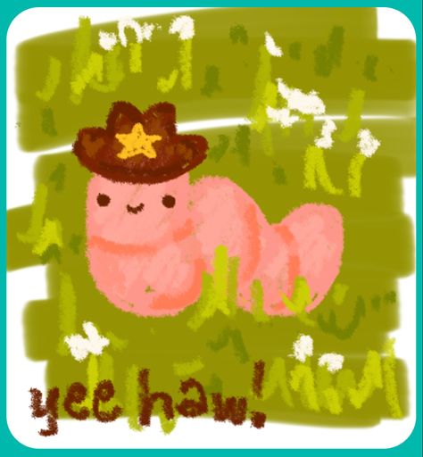 cute cowboy worm doodle art noteit Gummy Worm Drawing, Cute Bug Illustration, Caterpillar Doodle, Worm Doodle, Cowboy Doodles, Cute Animal Doodles, Giraffe Doodle, Doodle Bops, Worm Illustration