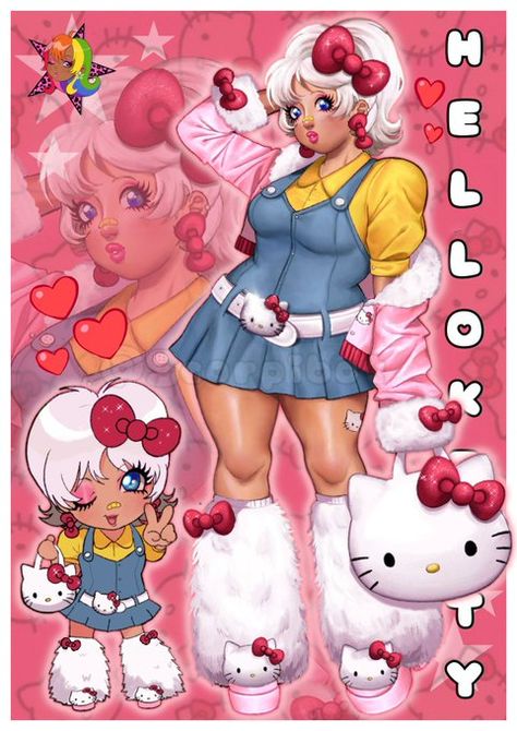 Charmmy Kitty, Hello Kitty Art, Swag Art, Tableau Art, Arte Inspo, Wow Art, Yandere Simulator, Cute Art Styles, Kawaii Art